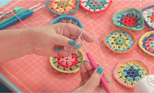 crochet cirles using chunky thread