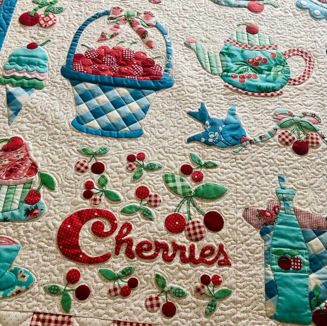 PATTERN, CHERRY CRUSH Quilt by The Vintage Spool – The Singer Featherweight  Shop