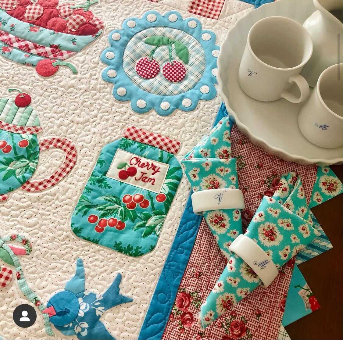 PATTERN, CHERRY CRUSH Quilt by The Vintage Spool