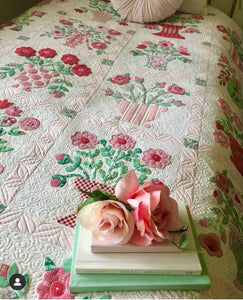 PATTERN, HOPE'S GARDEN Quilt by The Vintage Spool