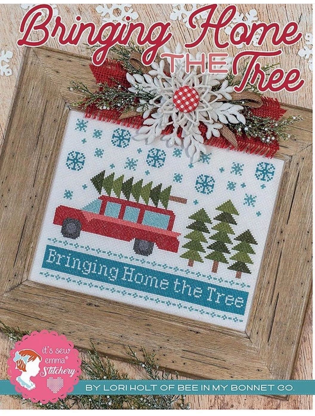 bringing home the tree cross stitch pattern