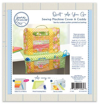June Tailor Quilt As/Go Sewing Machine Cover&Caddy