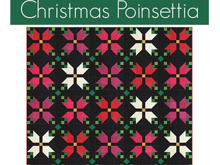 Load image into Gallery viewer, Christmas poinsettia quilt pattern