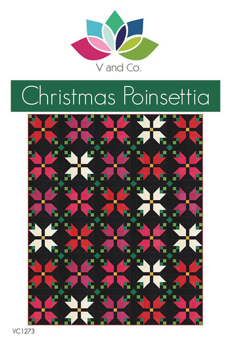 Christmas poinsettia quilt pattern