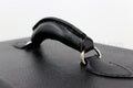 Case Handle, Black Leather with D-RINGS