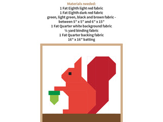 Load image into Gallery viewer, Pattern, Little Squirrel MINI Quilt by Ellis &amp; Higgs (digital download)