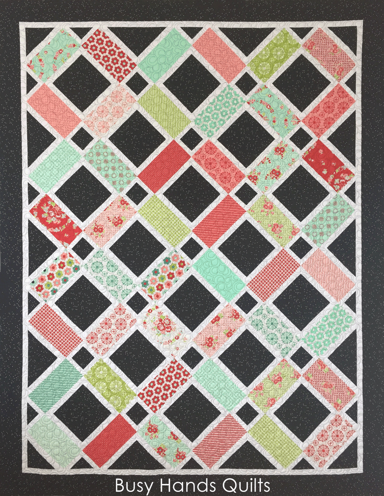 PATTERN  - LOOKING GLASS by Myrna Barnes Busy Hands Quilts