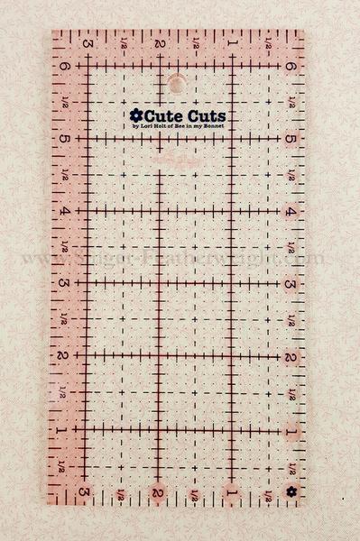 Cutting Ruler SET, RECTANGULAR PINK Cute Cuts by Lori Holt – The Singer ...