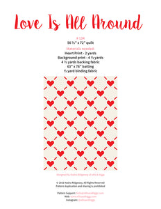 Pattern, Love is All Around Quilt by Ellis & Higgs (digital download)