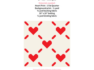 Load image into Gallery viewer, Pattern, Love is All Around MINI Quilt by Ellis &amp; Higgs (digital download)