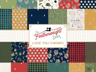 Load image into Gallery viewer, Love you S&#39;mores Fabric Collage Swatches