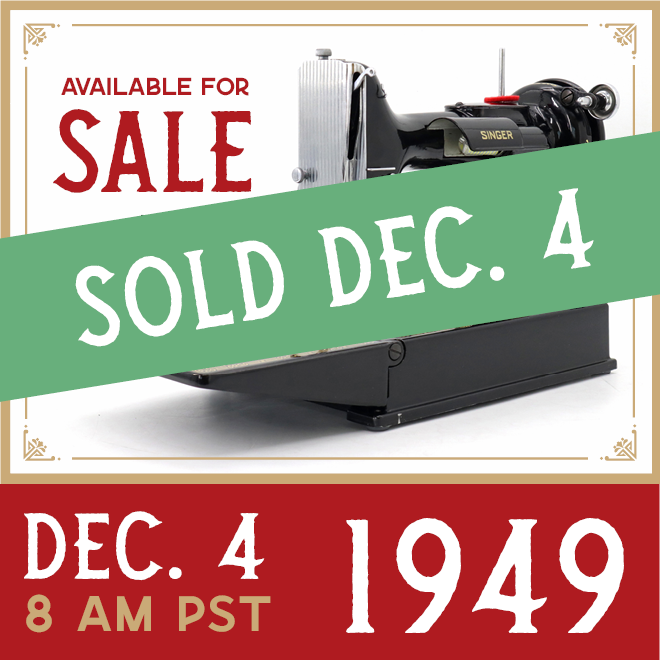 Singer Featherweight 221 Sewing Machine, AJ105*** - 1949