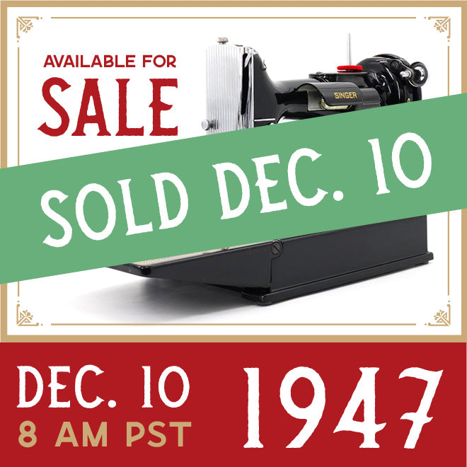 Singer Featherweight 221 Sewing Machine, AH220*** - 1947