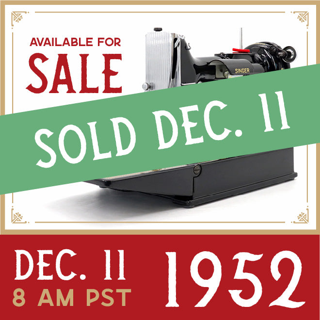 Singer Featherweight 221 Sewing Machine, AK987*** - 1952