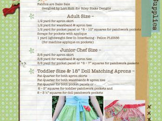 Load image into Gallery viewer, PATTERN BOOKLET, Easy as Pie Apron by Lori Holt