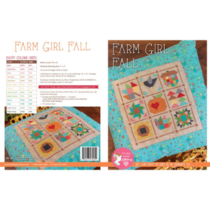 Farm girl fall cross stitch