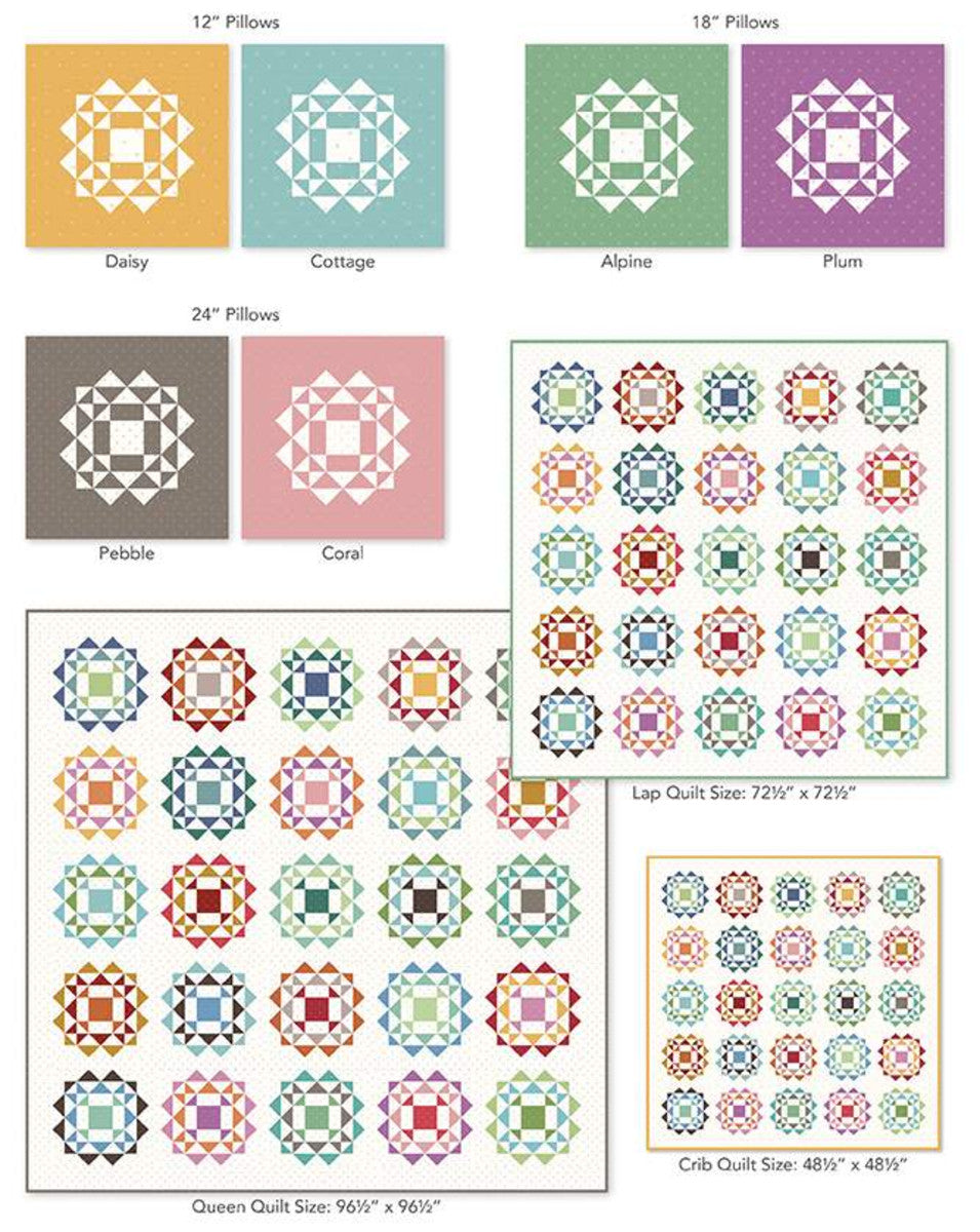 PATTERN BOOK, Kaleidoscope Quilt + Cross Stitch by Lori Holt