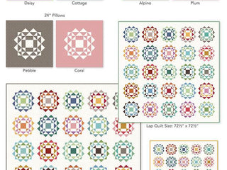 Load image into Gallery viewer, PATTERN BOOK, Kaleidoscope Quilt + Cross Stitch by Lori Holt