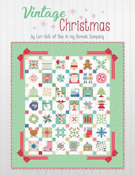 Quilt Kit, Vintage Cozy Christmas Fabric COLLECTION (Pattern BOOK Included)