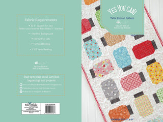 Load image into Gallery viewer, PATTERN, YES YOU CAN Table Runner Quilt Pattern by Lori Holt of Bee in my Bonnet