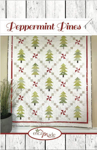 Peppermint Pines Quilt Pattern Cover