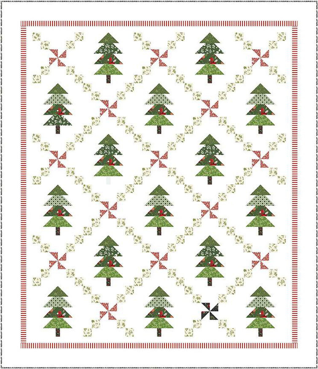 PATTERN, Peppermint Pines Quilt – The Singer Featherweight Shop