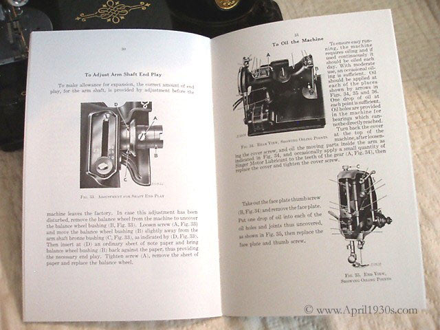 手紙 フライヤー Service and Adjusters Manual for Singer 301 301A, Facsimile