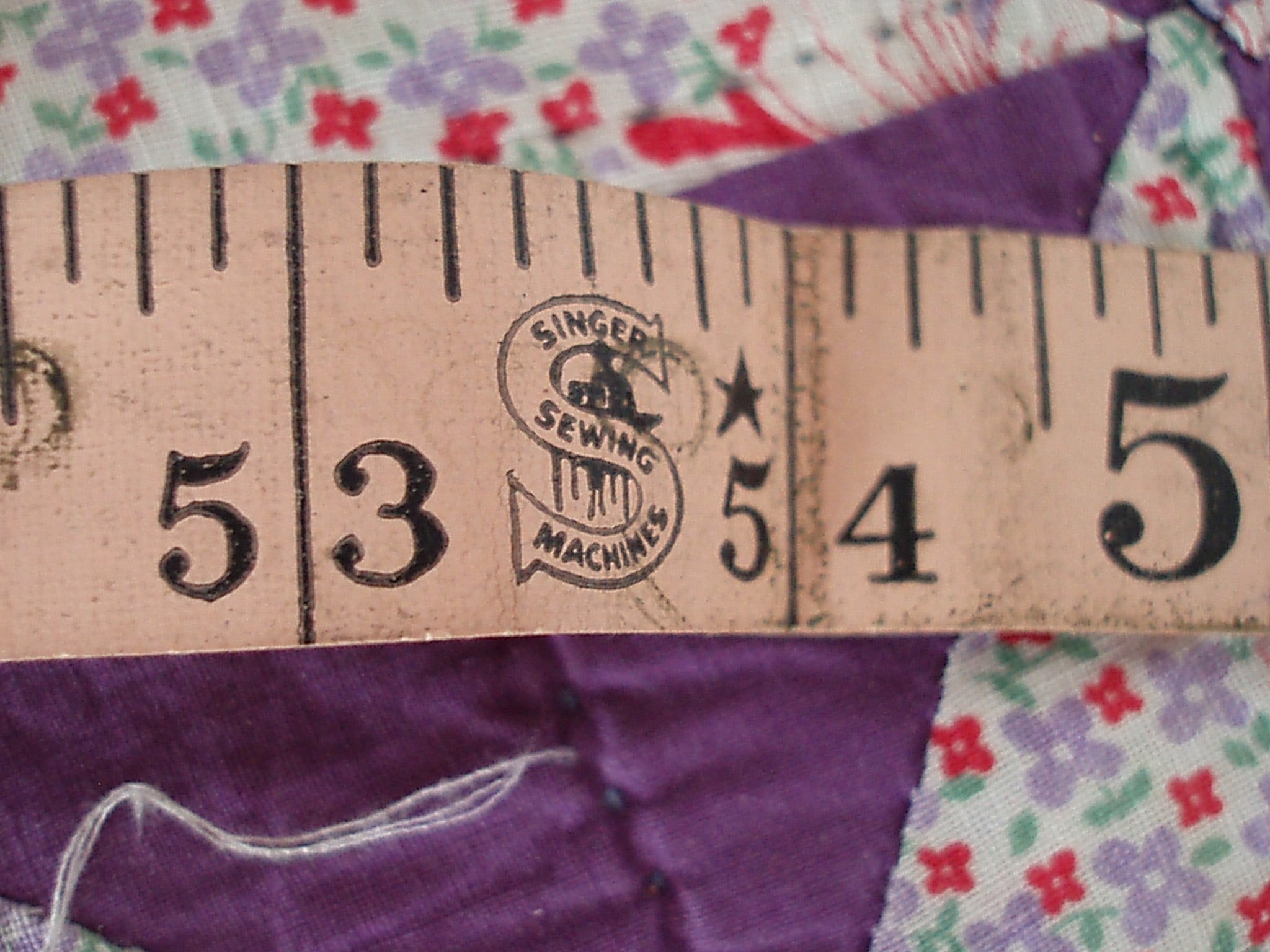 Cloth Measuring Tape Vintage Advertising Tape Measure Singer,  Hong  Kong