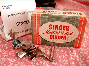 Multi-Slotted Binder with Guide Pins, BOXED SET Singer (Vintage Original)