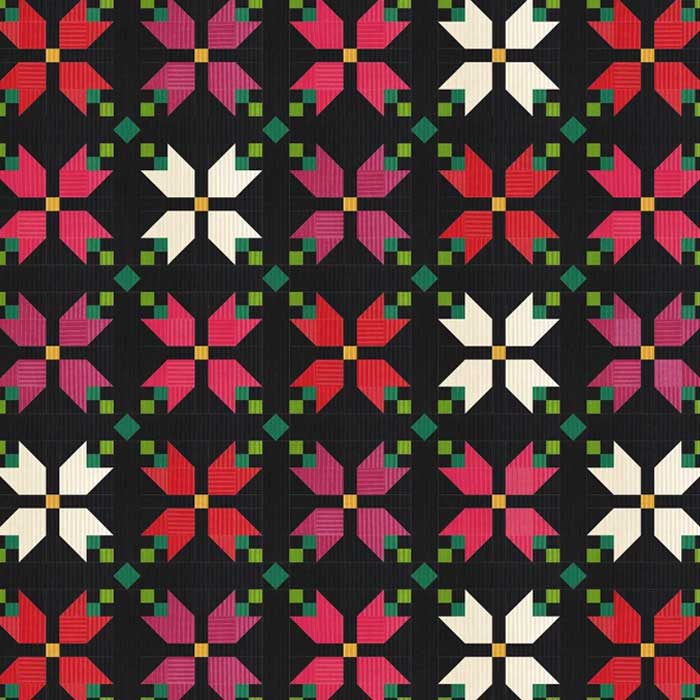 christmas poinsettia quilt