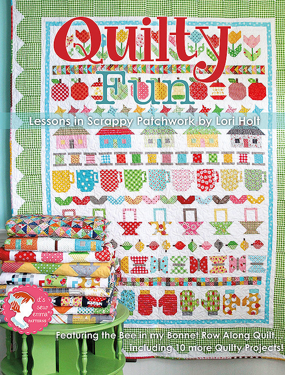 PATTERN BOOK, Quilty Fun - Lessons in Scrappy Patchwork by Lori Holt