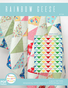 Pattern, Rainbow Geese Quilt by Ellis & Higgs (digital download)