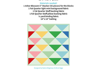 Load image into Gallery viewer, Pattern, Rainbow Geese Pillow Cover / MINI Quilt by Ellis &amp; Higgs (digital download)
