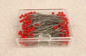 box of super fine glass head pins