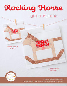 Pattern, Rocking Horse Quilt Block by Ellis & Higgs (digital download)