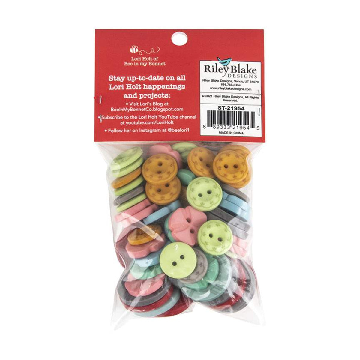 Buttons, STITCH Cute Little Button Packet by Lori Holt