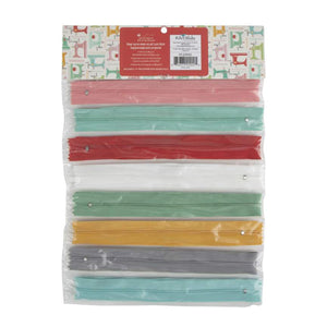 Happy Zippers by Lori Holt - Set of 8
