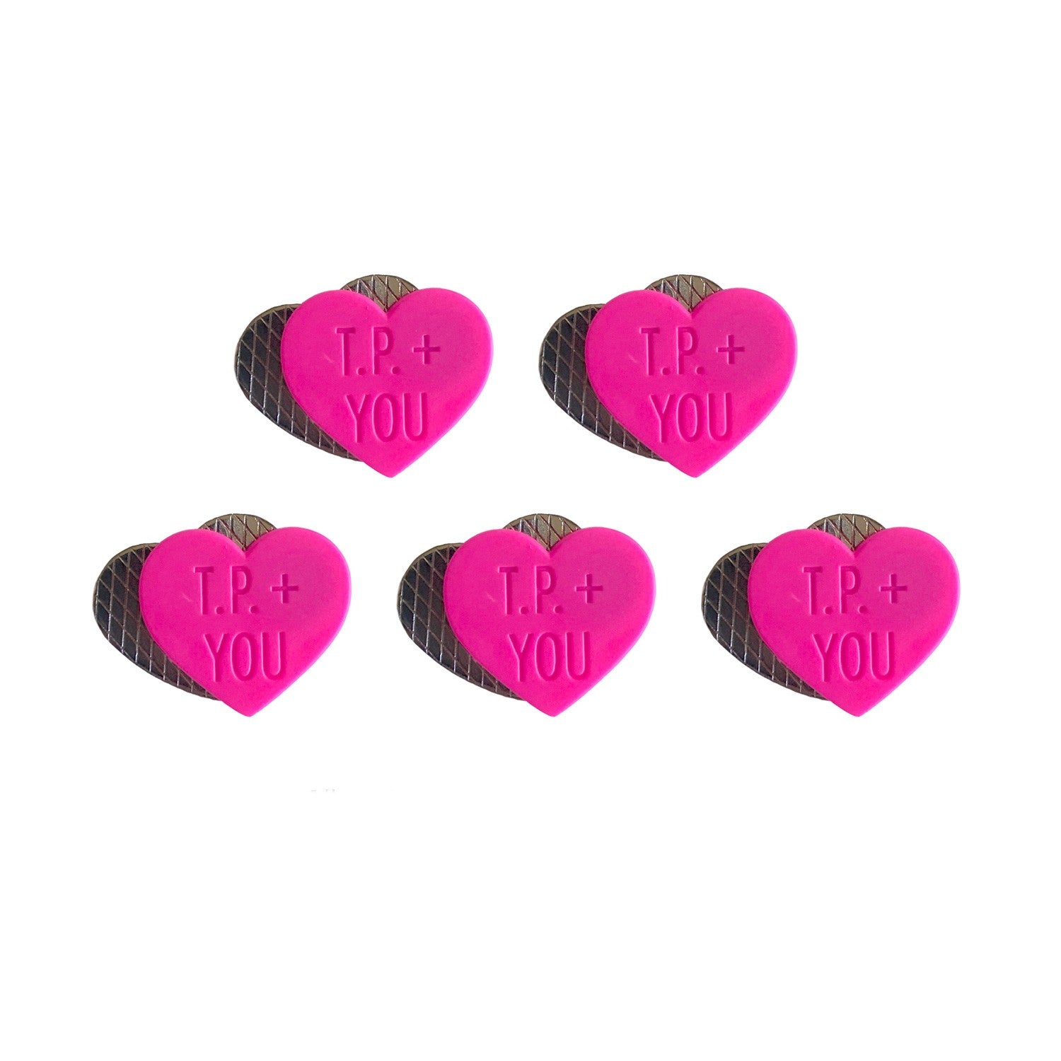 Pink heart rubber pin backs – Hestiasnest