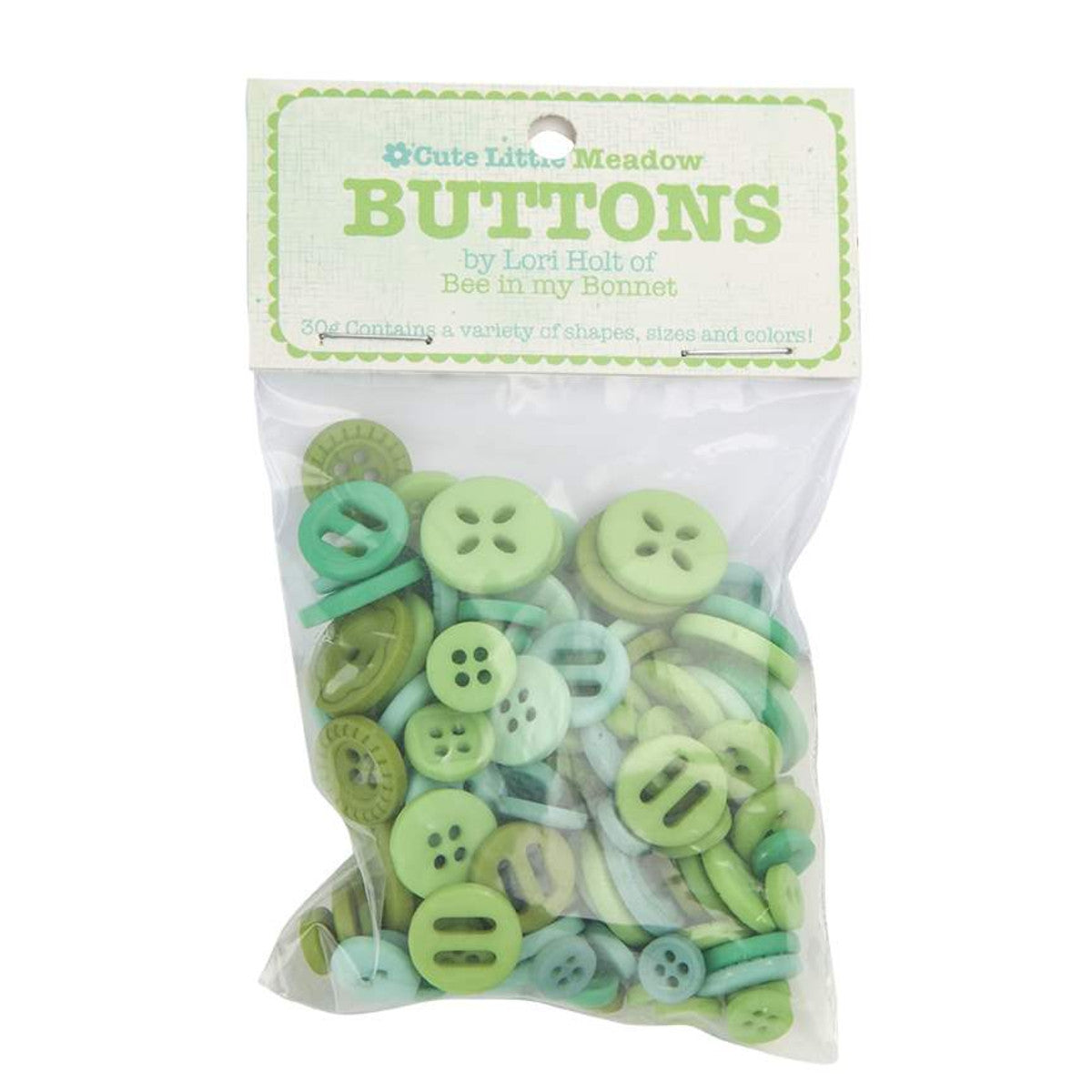 Buttons, Meadow Cute Little Button Packet by Lori Holt