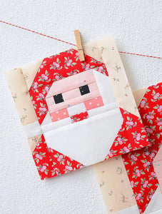 Pattern, Santa Claus Christmas Quilt Block by Ellis & Higgs (digital download)