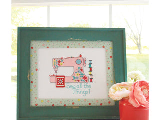 Load image into Gallery viewer, sew all the things cross stitch pattern