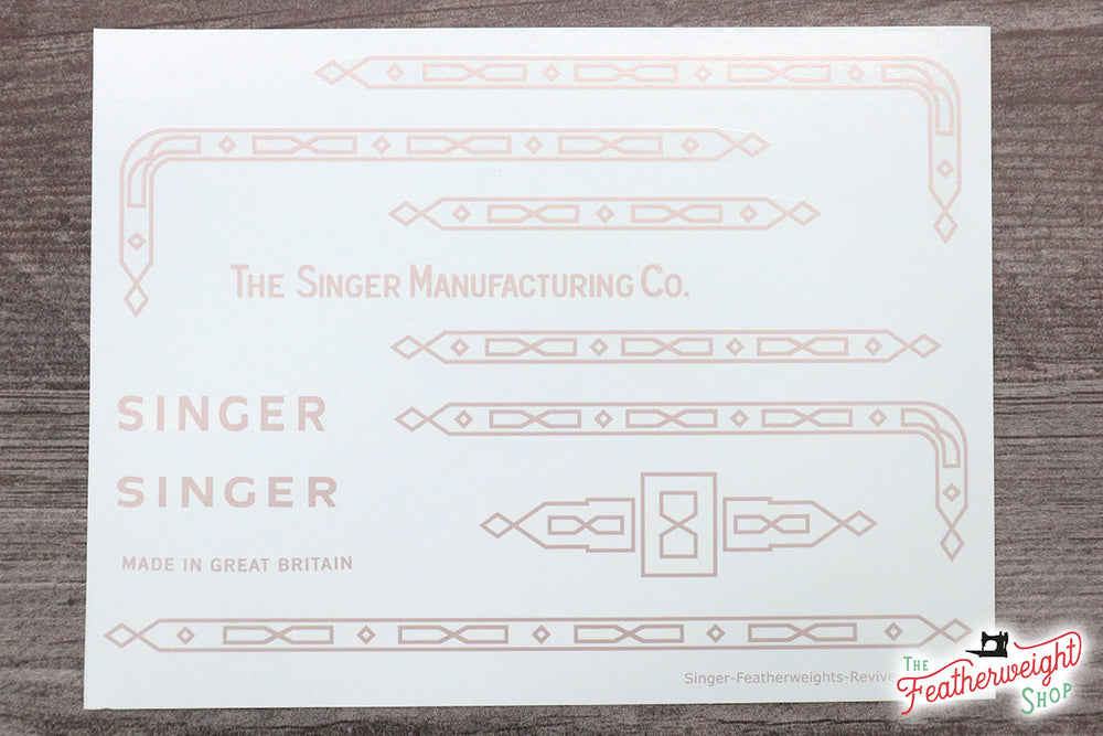 Singer Paper Color Code Decals, Paperclip Style for Singer Featherweight 221, 222K – The Singer ...
