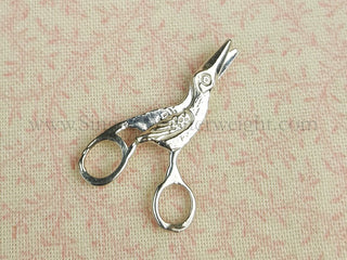 Load image into Gallery viewer, Jewelry, Embroidery Scissors Sterling Silver, CHARM