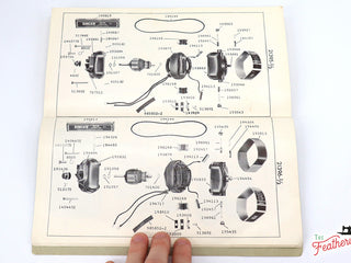 Load image into Gallery viewer, Parts List Book, Singer 221, 1955 (Vintage Original) - RARE