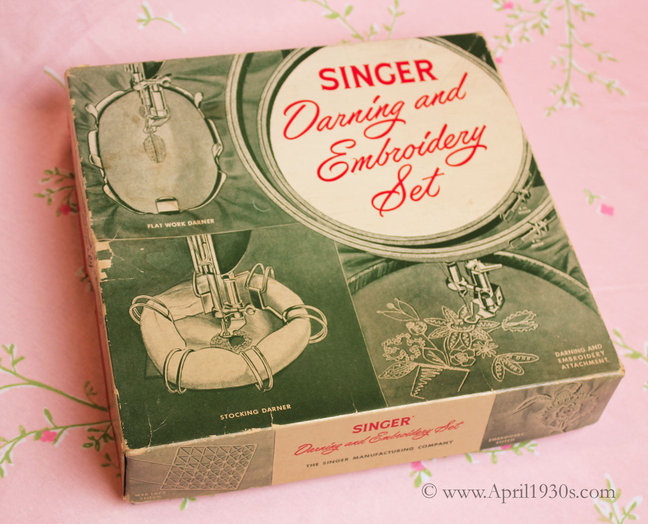 singer featherweight embroidery darning set