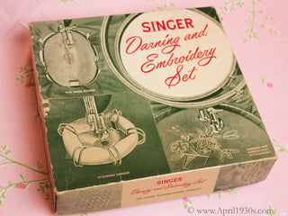 Load image into Gallery viewer, singer featherweight embroidery darning set