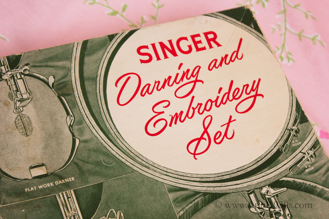 singer featherweight embroidery darning set
