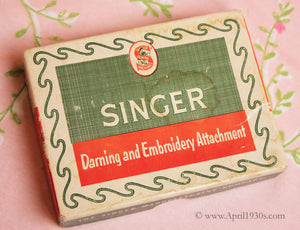 singer featherweight embroidery darning set