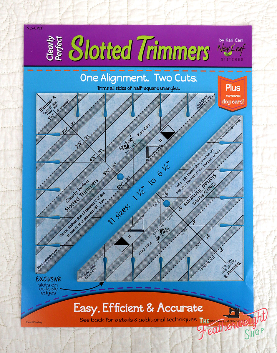 Slotted Trimmer Ruler Set by New Leaf Stitches – The Singer Featherweight  Shop