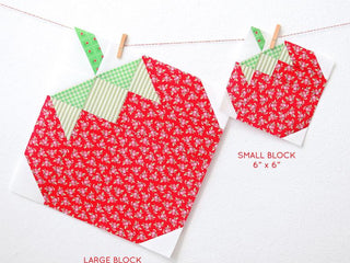 Load image into Gallery viewer, Pattern, Strawberry Quilt Block by Ellis &amp; Higgs (digital download)